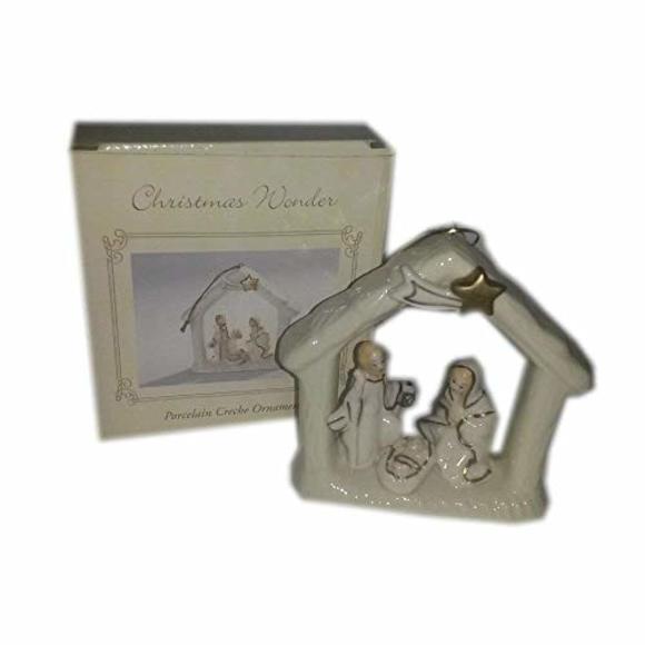 Christmas Wonder Porcelain Creche Ornament - Picture 1 of 1